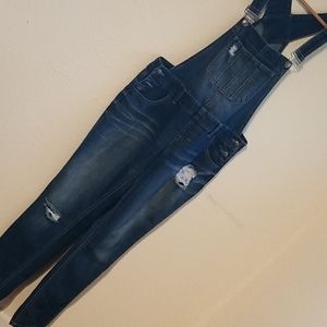 Distressed overalls blue spice‎ 7